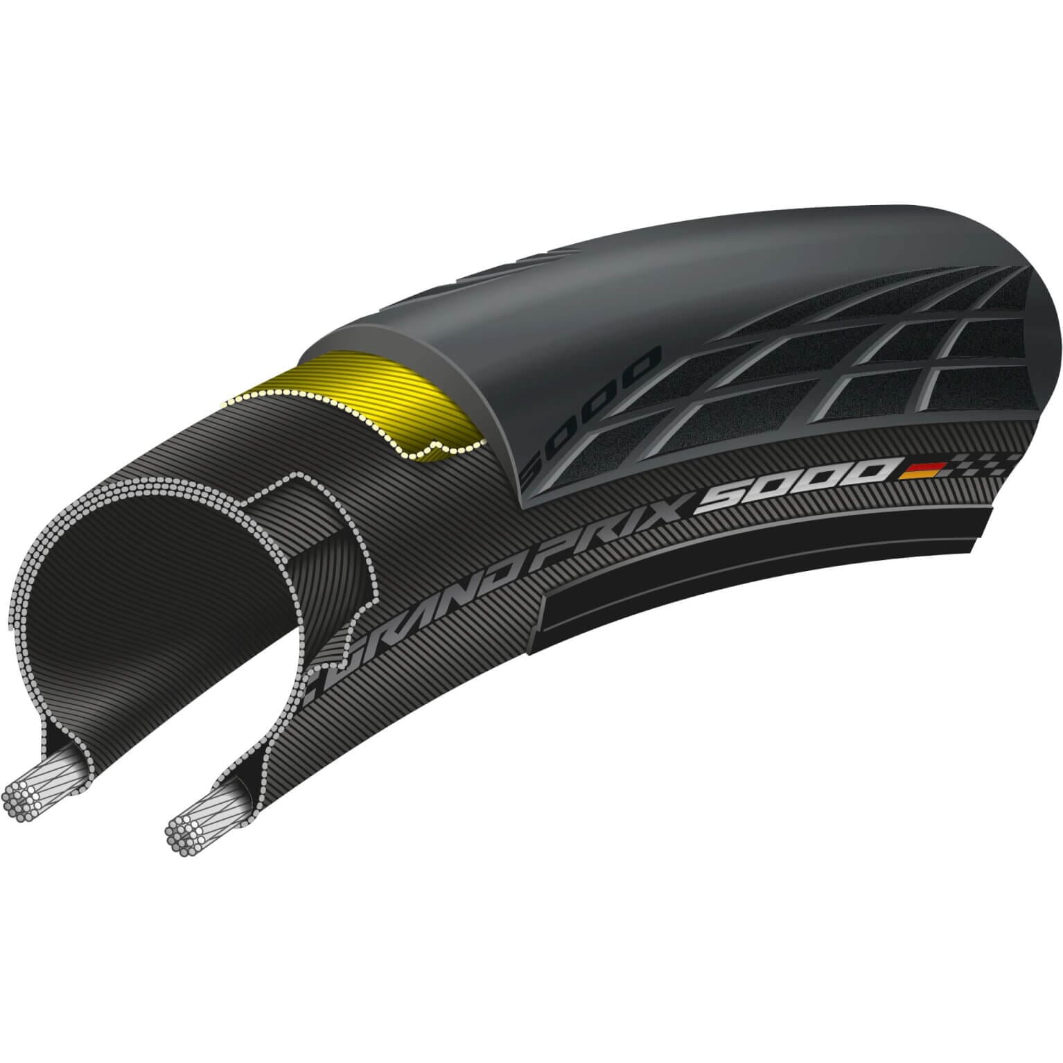 パーツ Continental Grand Prix 5000 CL 700x28c continental buitenband 700x28C grand prix 5000 | verhoogde